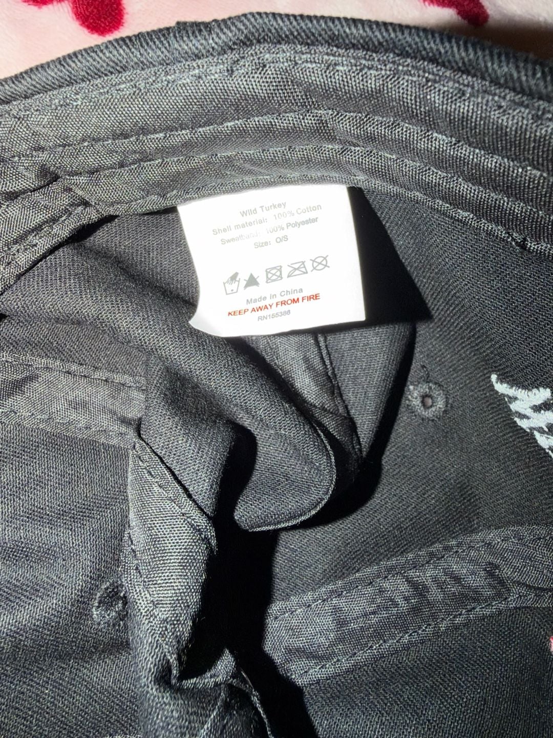 Wild Turkey Baseball Cap Size O/S Black Embroidered Logo 4