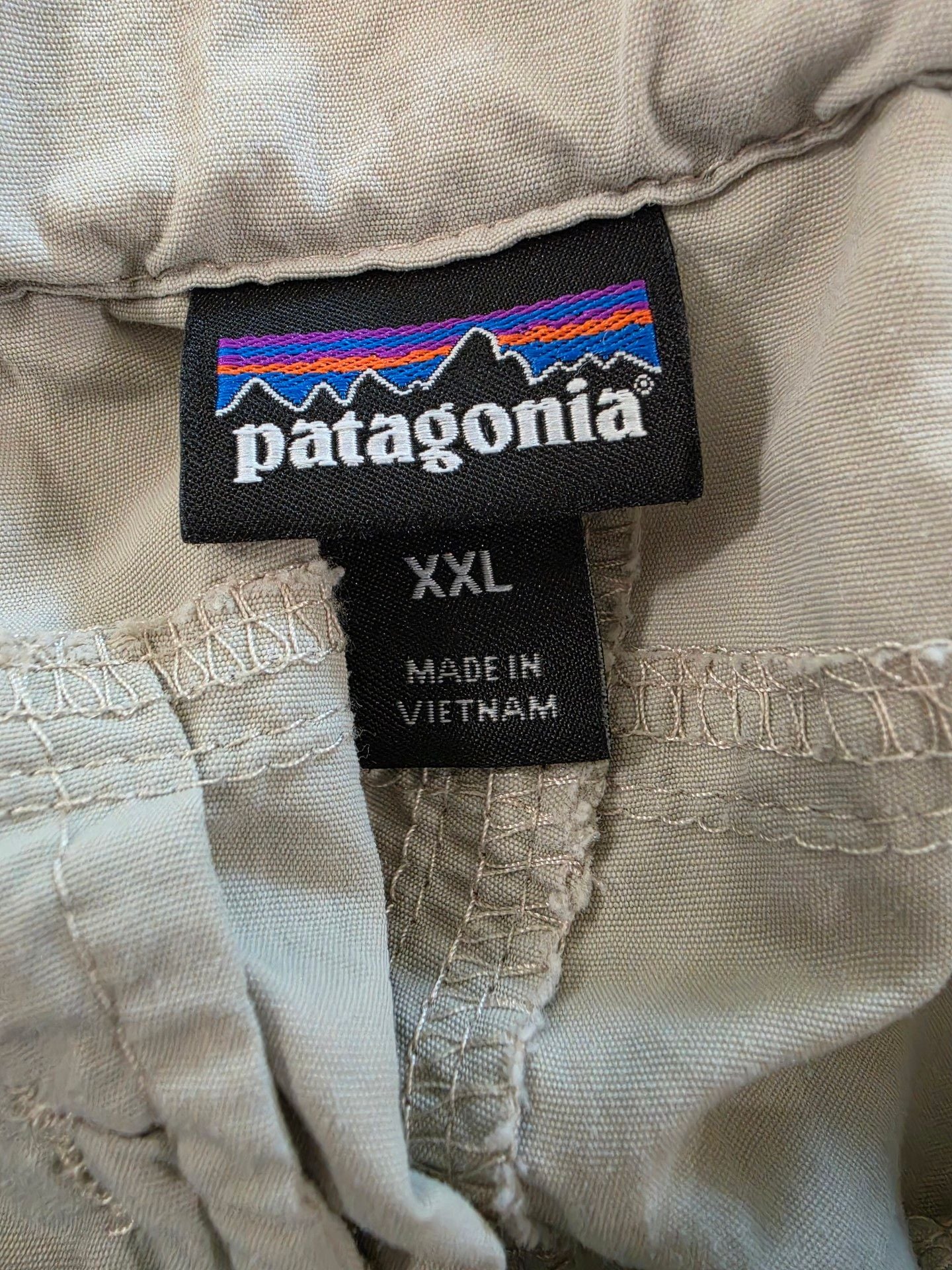Patagonia Cargo Pants Size XXL Beige Nylon Hiking 4