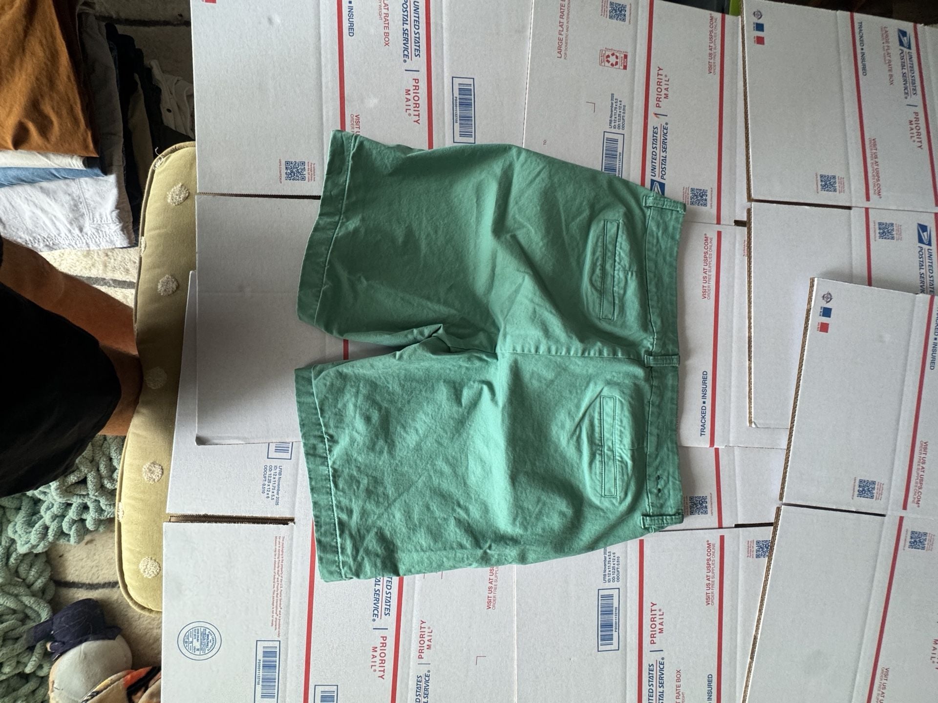 J.Crew Shorts Size 12 Green/Teal Cotton 5