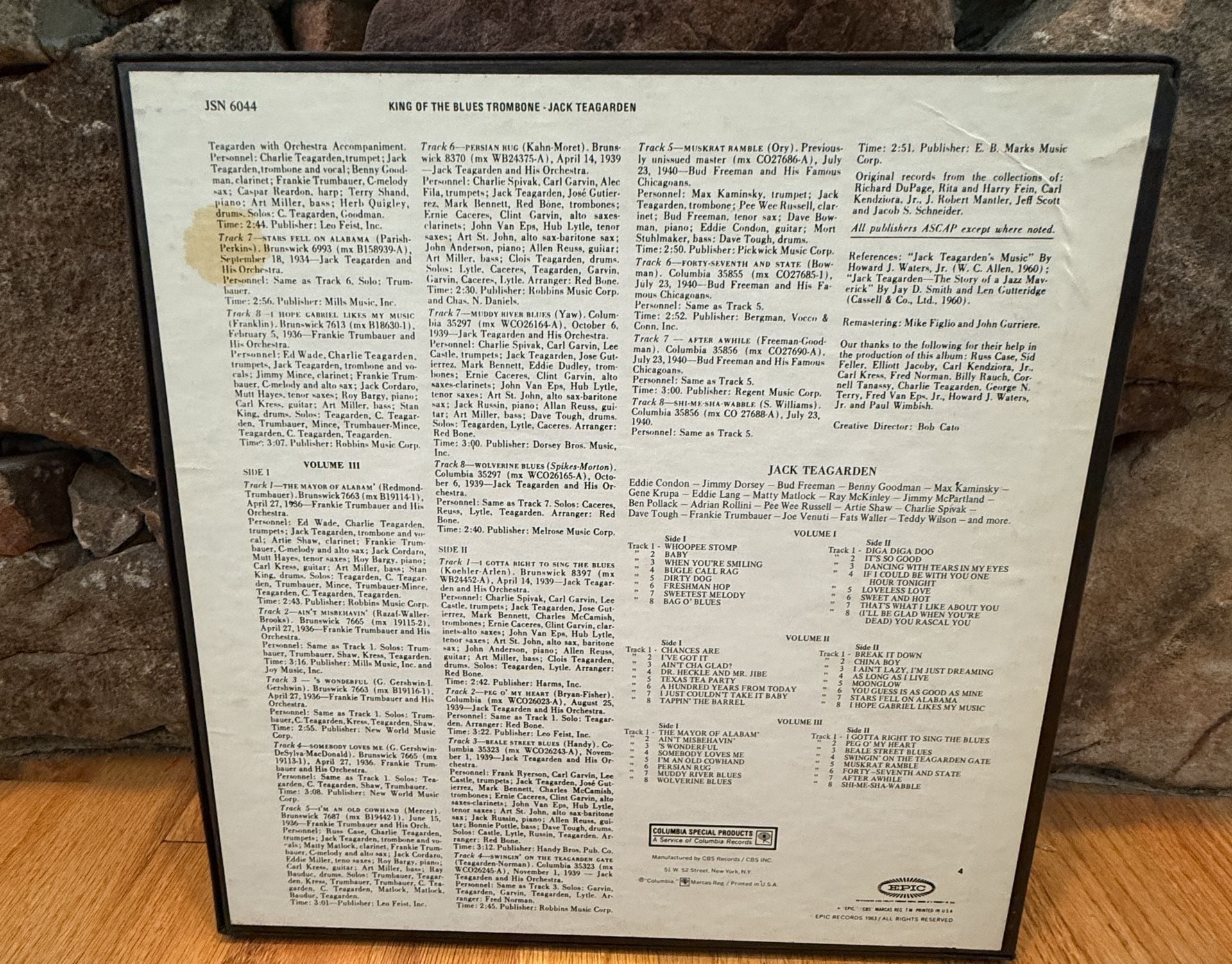 Jack Teagarden King Of The Blues Trombone 3-LP Vinyl Box Set 2