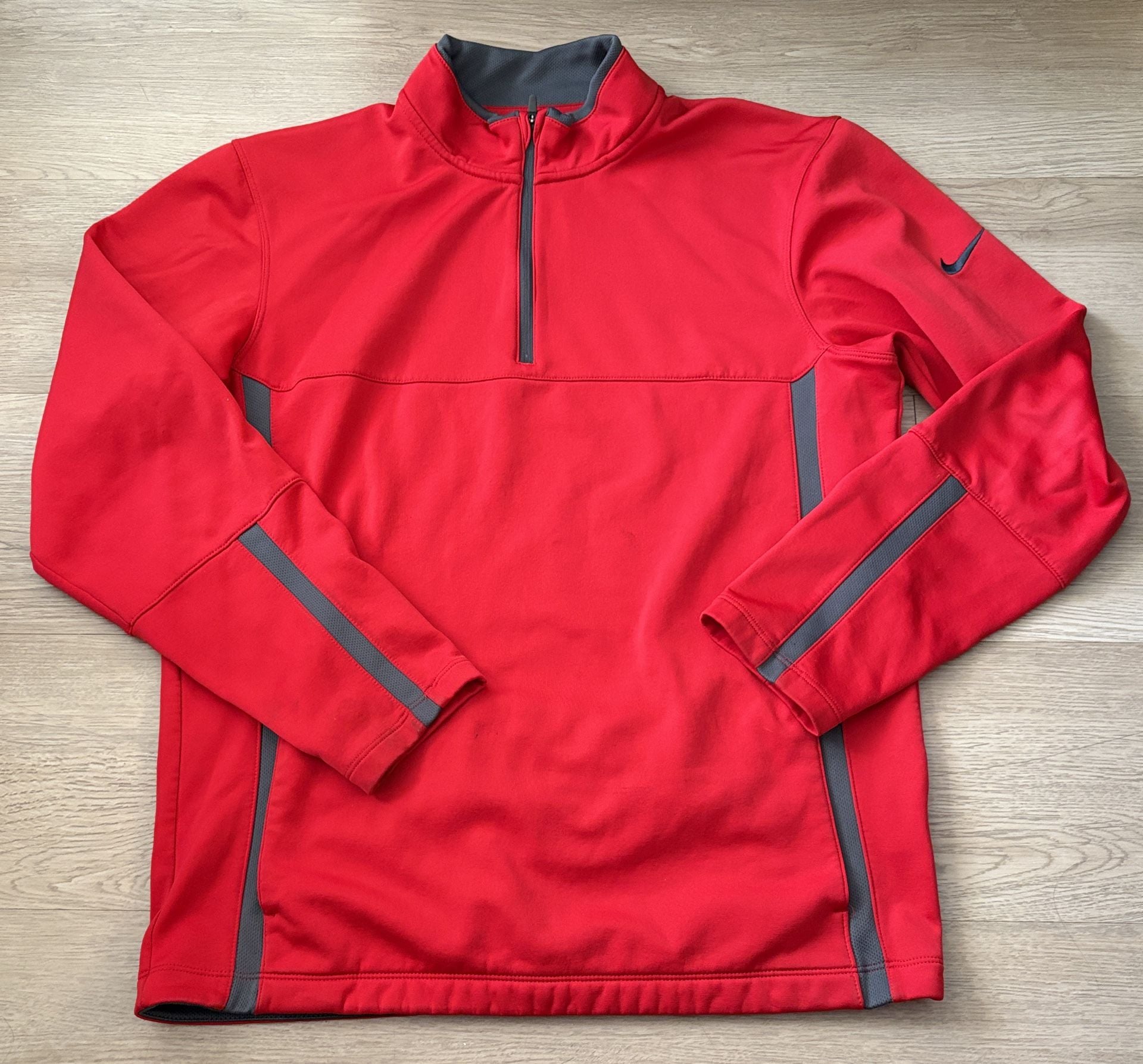 Nike Golf Tour Performance Therma-Fit 1/2 Zip Pullover Size S Red 2