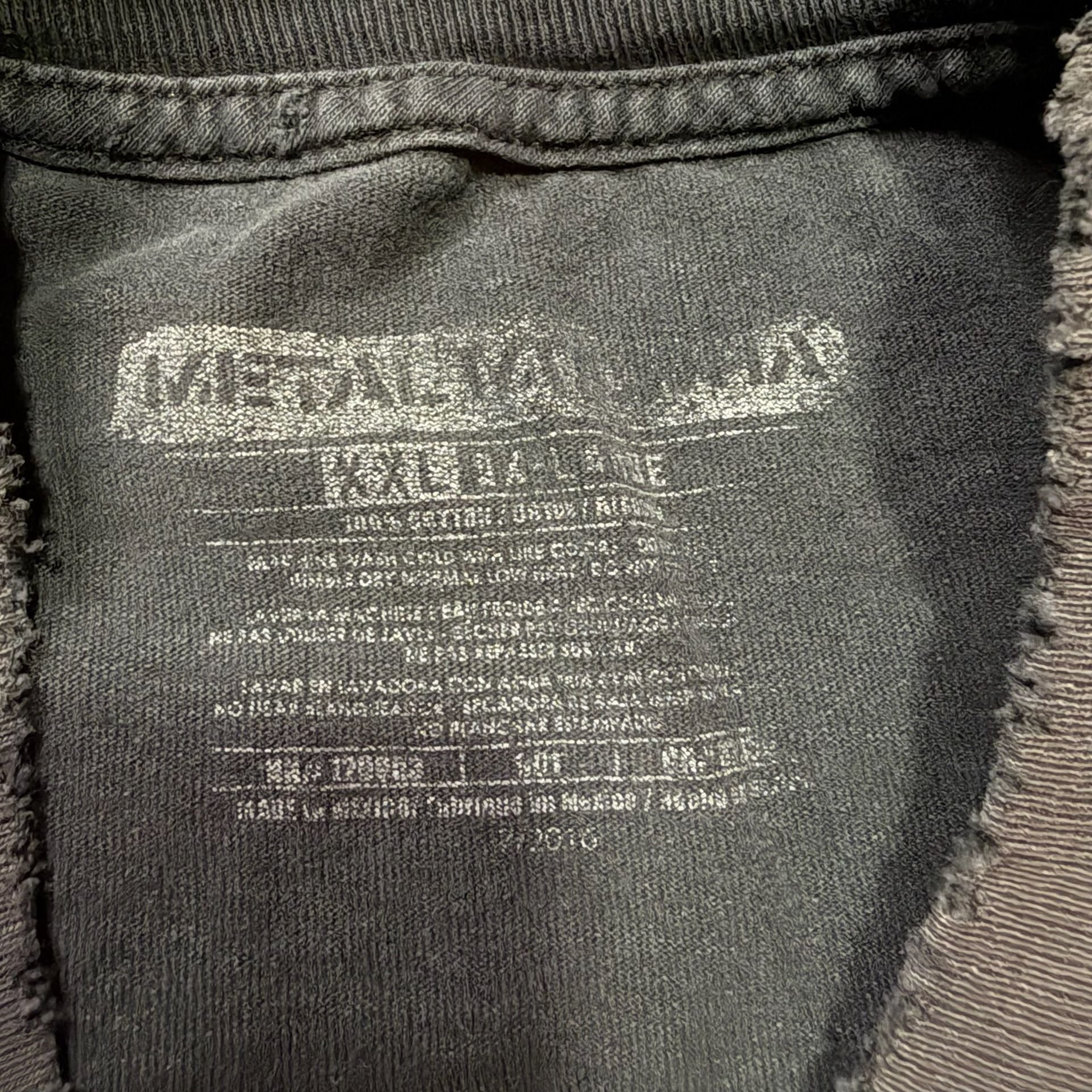 Metal Mulisha Skull Helmet T-Shirt Size XXL Black Graphic Distressed 5