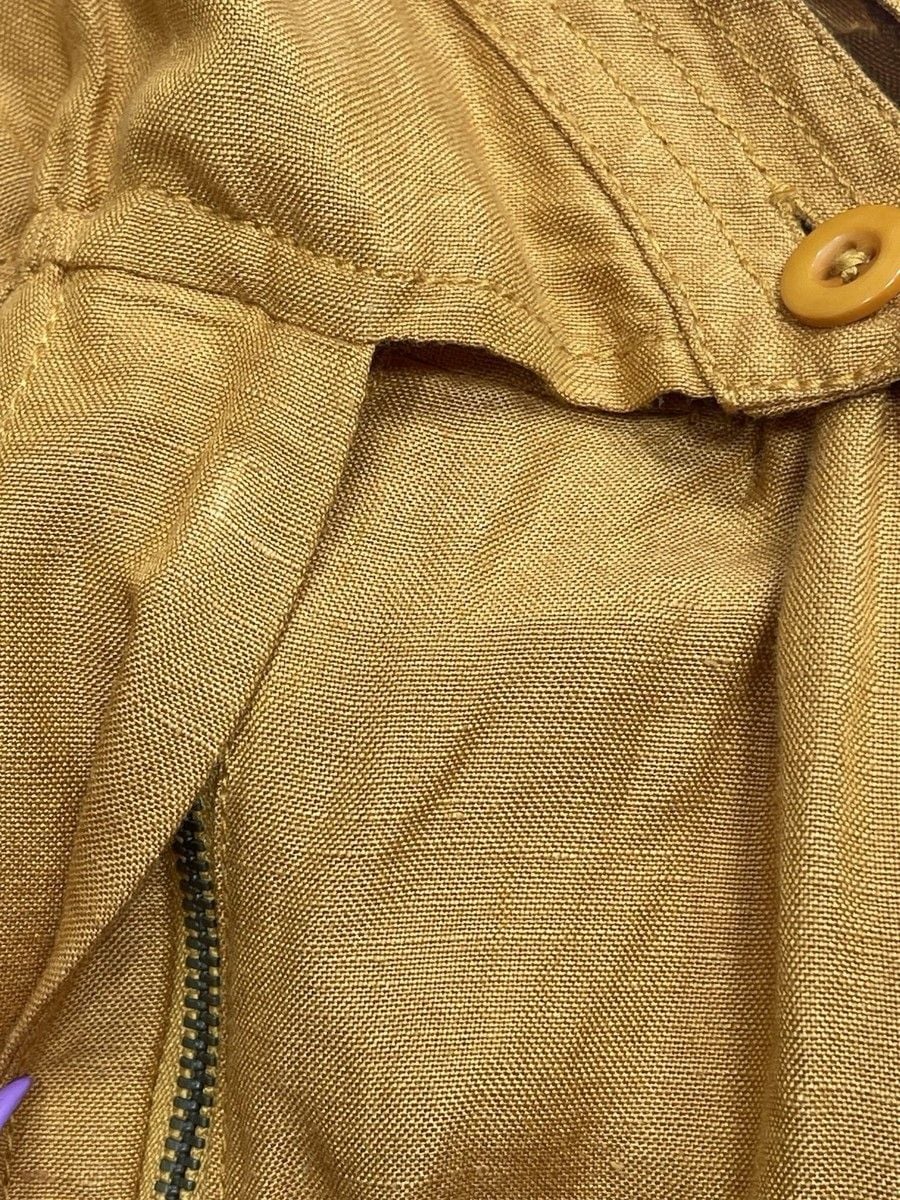 Anthropologie Maeve Luana Linen Romper Yellow Sz 6 8