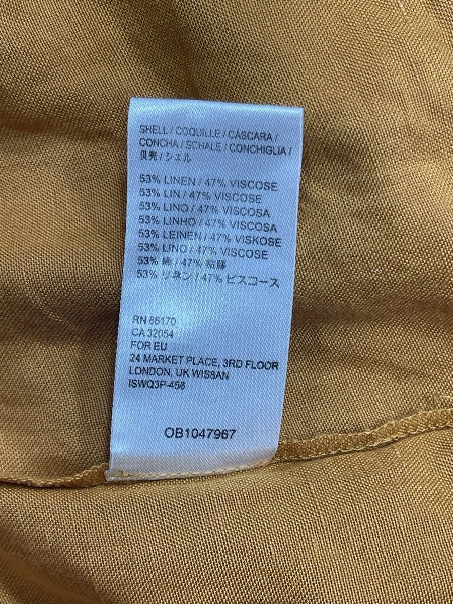 Anthropologie Maeve Luana Linen Romper Yellow Sz 6 9