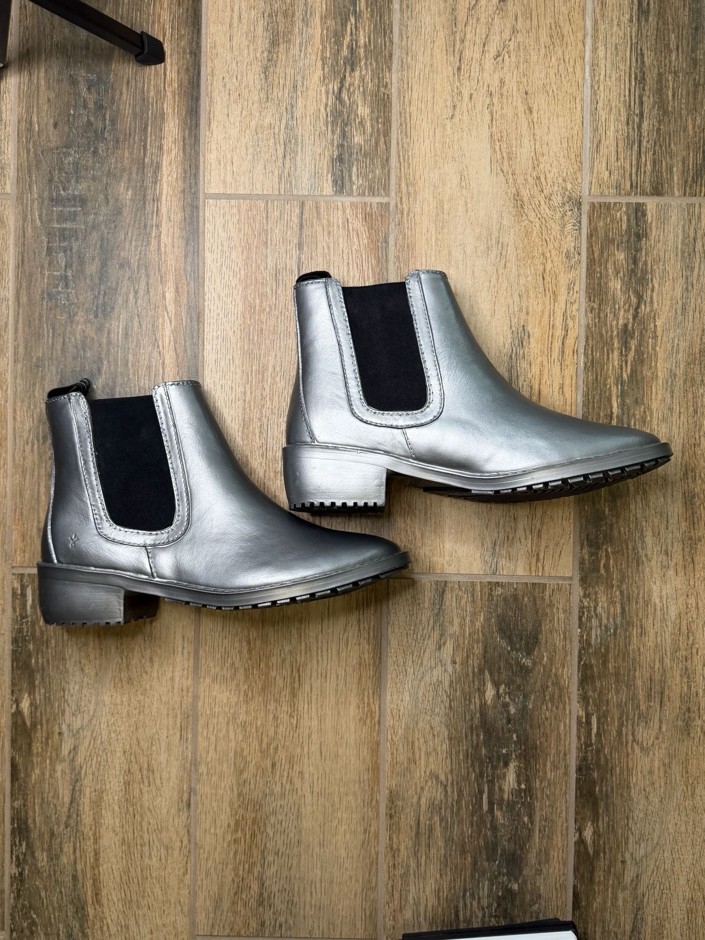 EMU Australia Ellin Chelsea Rain Boots Size 9 Silver 2