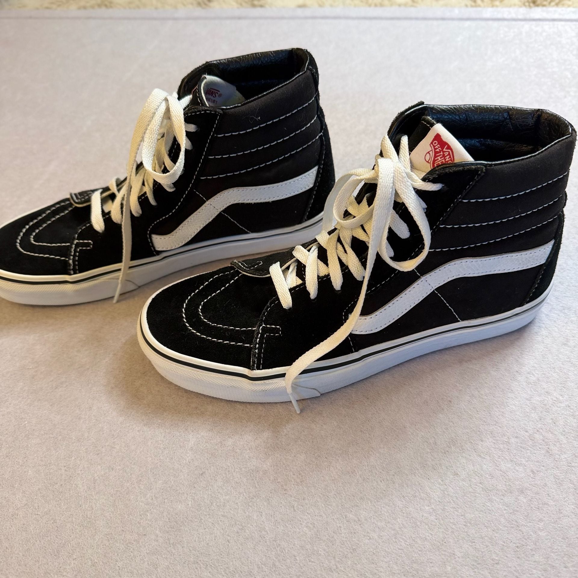Vans Sk8-Hi Black White High Top Sneakers Men’s 8.5 Women’s 10 3