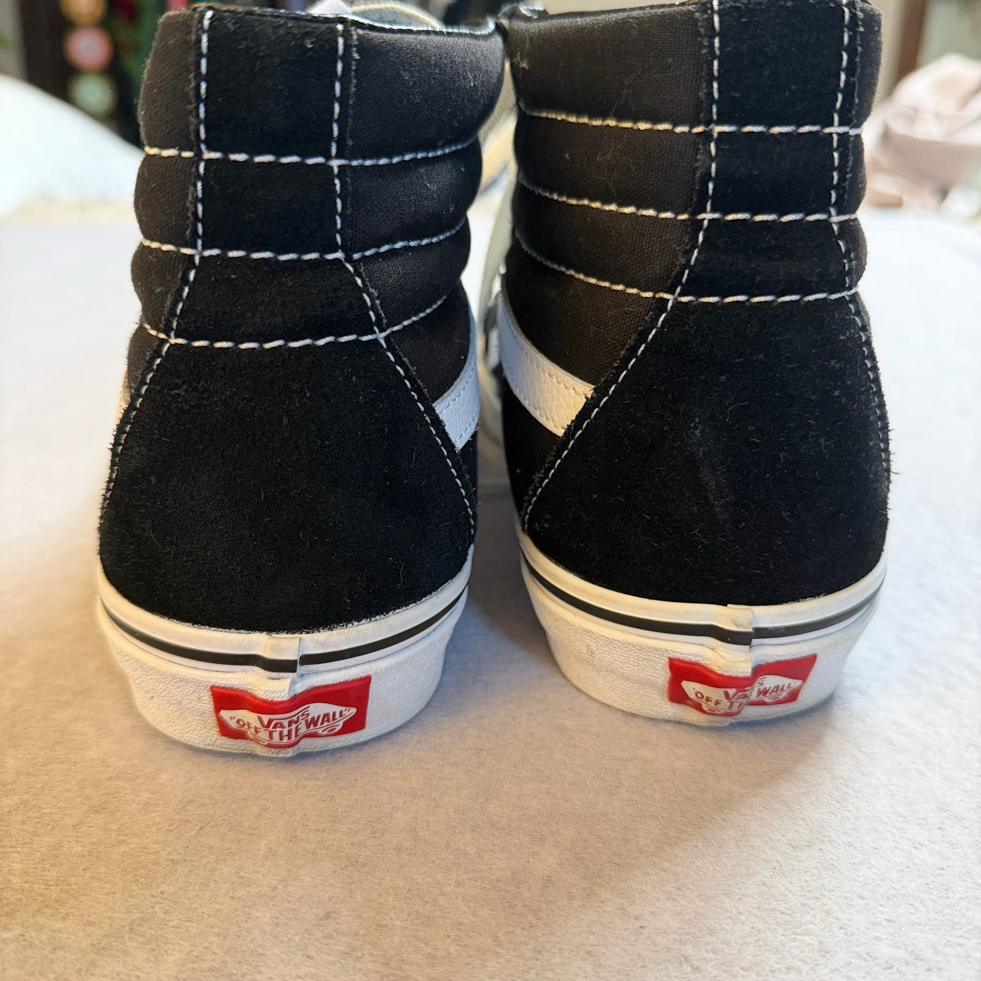 Vans Sk8-Hi Black White High Top Sneakers Men’s 8.5 Women’s 10 4