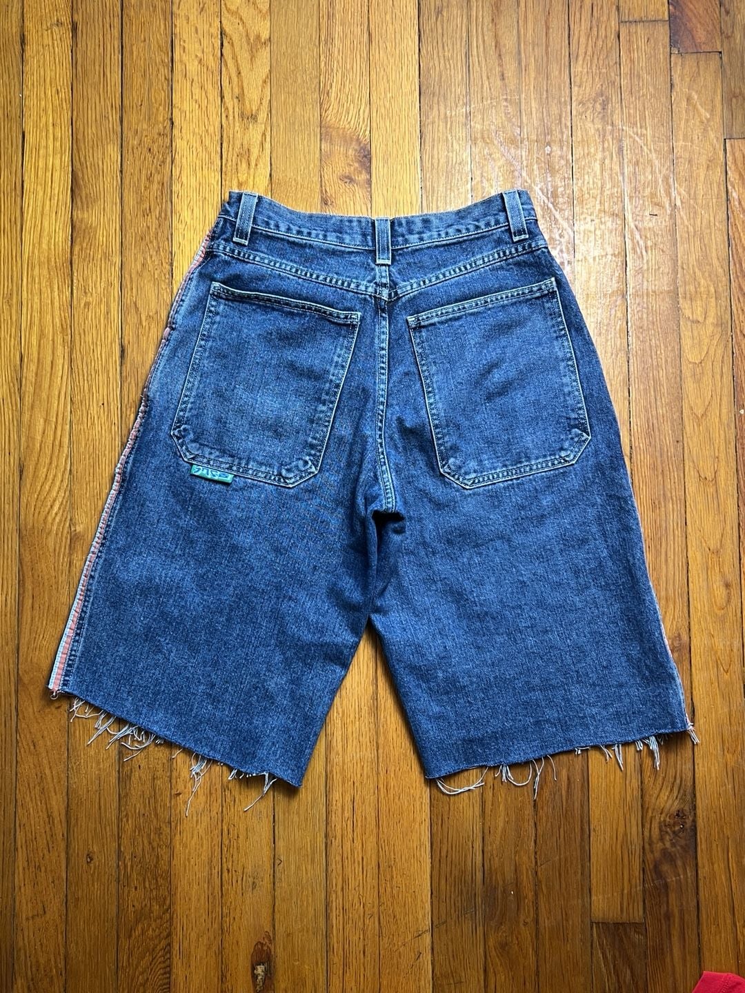 Jnco Girlie Stuff Mags Size 11 Blue Denim Cutoff Jorts Skater Shorts 6