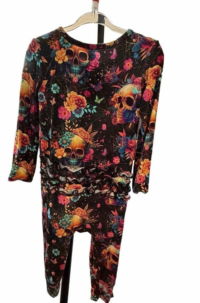 Bums & Roses Frida Skuhlo Ruffle Romper Size 2T 4