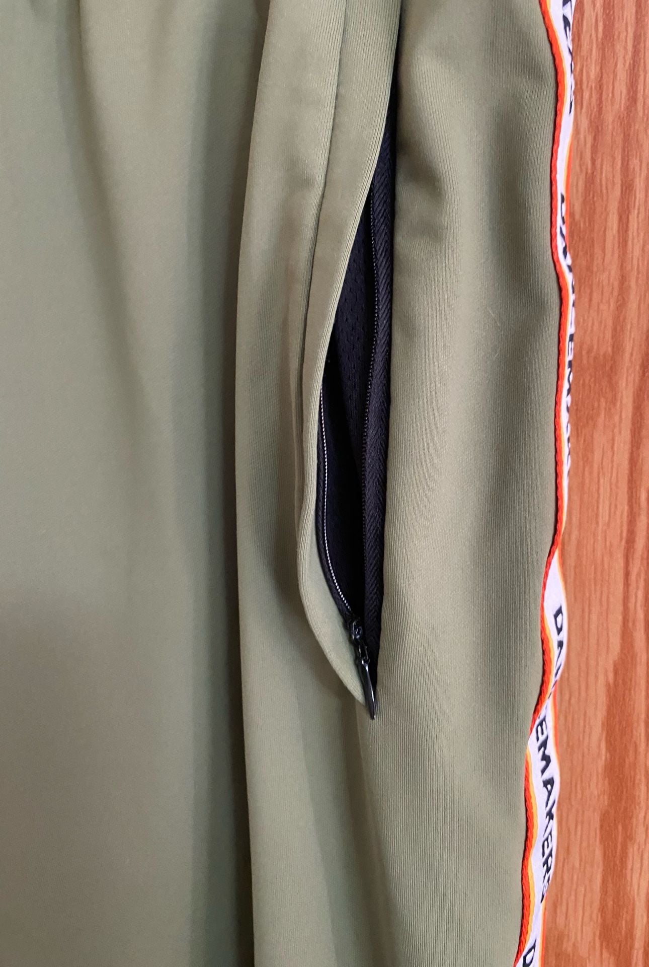 Dancemakers Dancemakers Track Pants Size XL Green Zip Pockets 3
