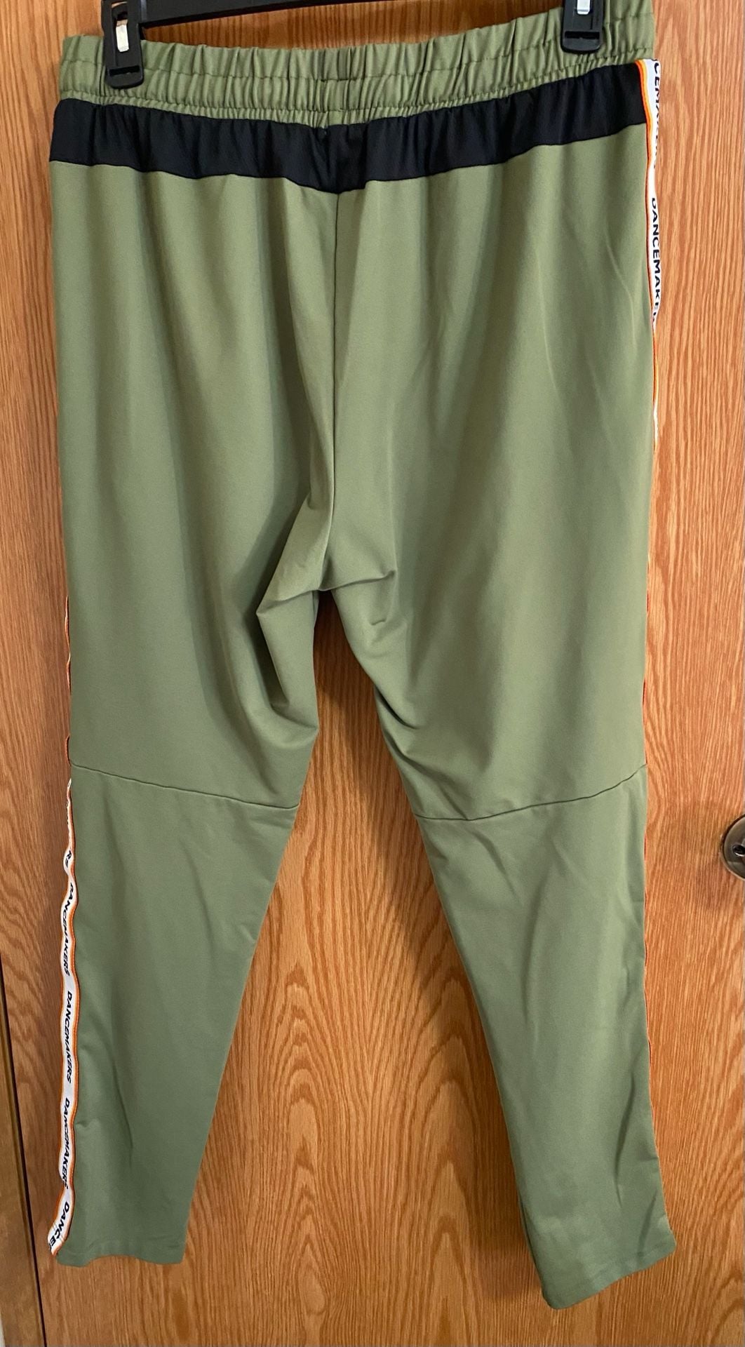 Dancemakers Dancemakers Track Pants Size XL Green Zip Pockets 6