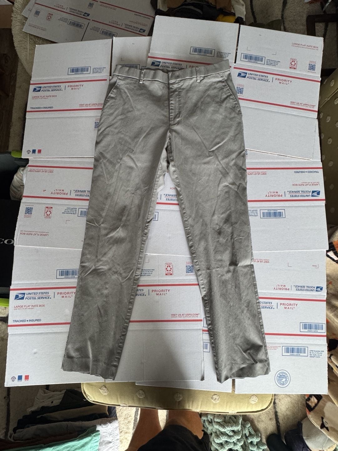 Tommy Hilfiger Pants 34x32 Gray Casual Chinos 2