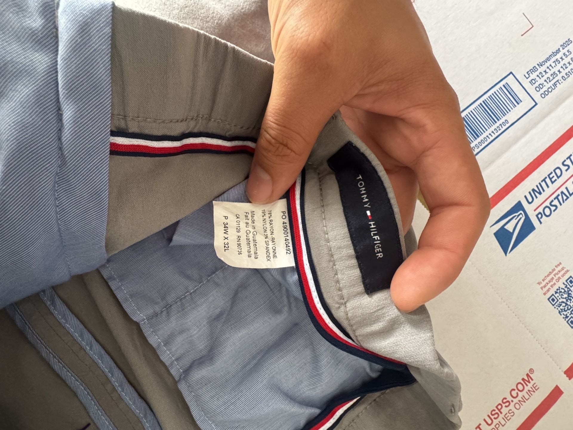 Tommy Hilfiger Pants 34x32 Gray Casual Chinos 3