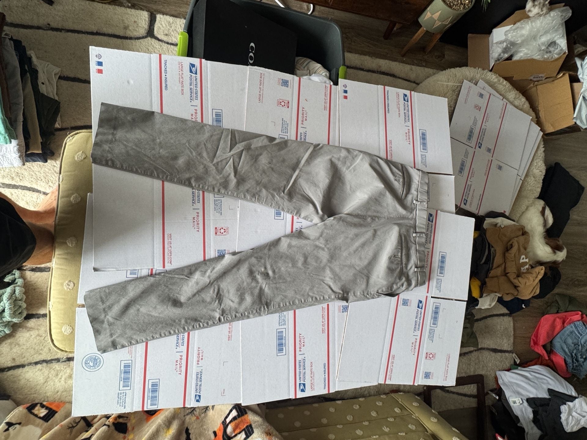 Tommy Hilfiger Pants 34x32 Gray Casual Chinos 4