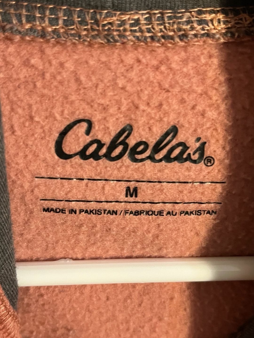 Cabela's Hoodie Size M Coral Pink Pullover hoodie 003-170 4