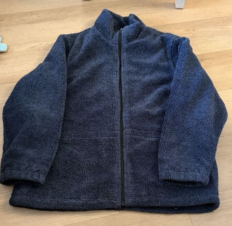 Pacific Trail Blue Sherpa Fleece Full Zip Jacket XL 2