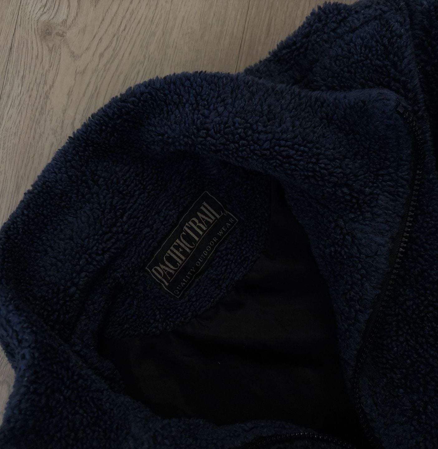Pacific Trail Blue Sherpa Fleece Full Zip Jacket XL 4