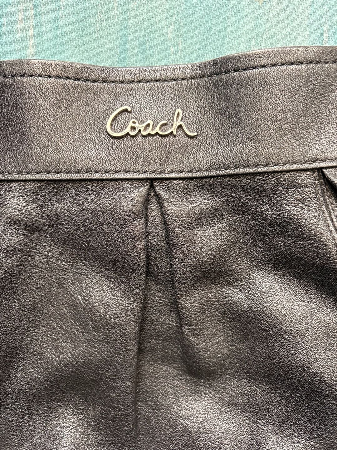 Coach Black Leather Shoulder Bag F17605 9