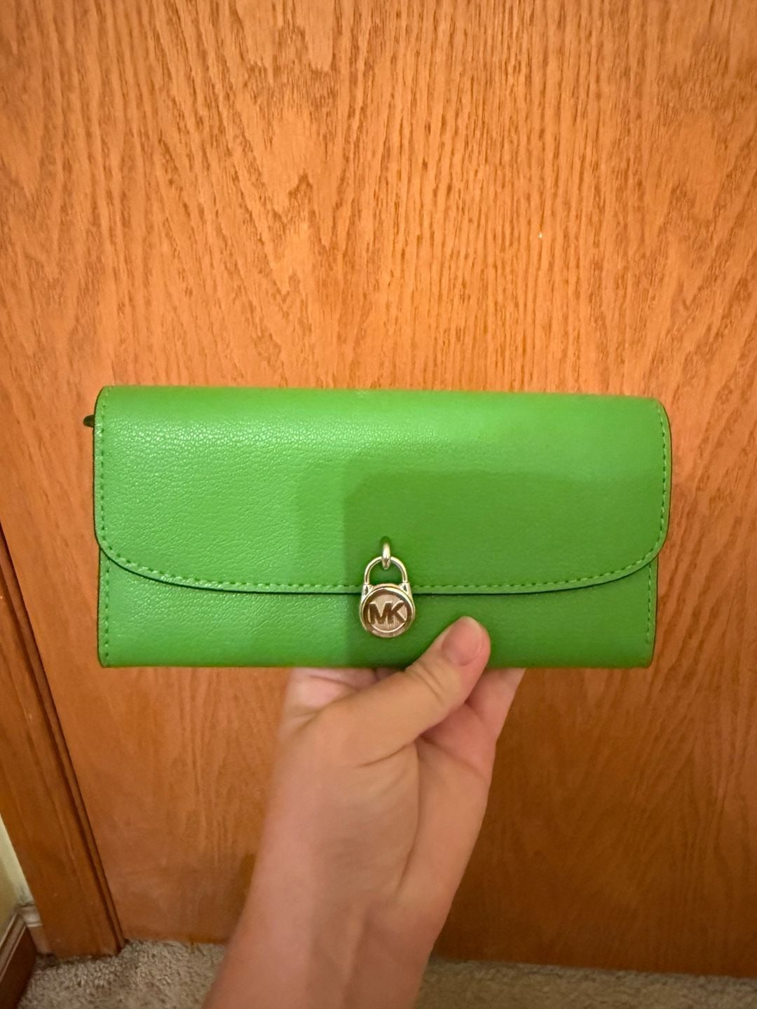 Michael Kors Jet Set Large Saffiano Leather Tote Bag Lime 6