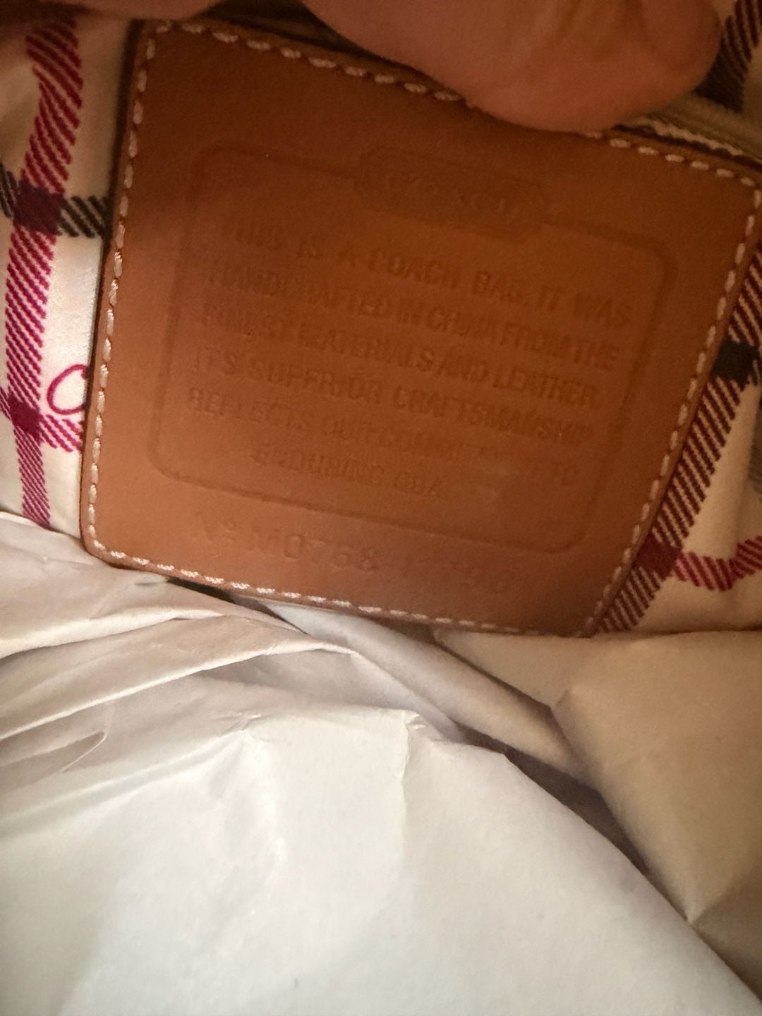 Coach Straw Leather Flower Tote Bag Tan 7