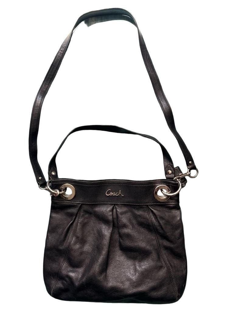Coach Black Leather Shoulder Bag F17605 2