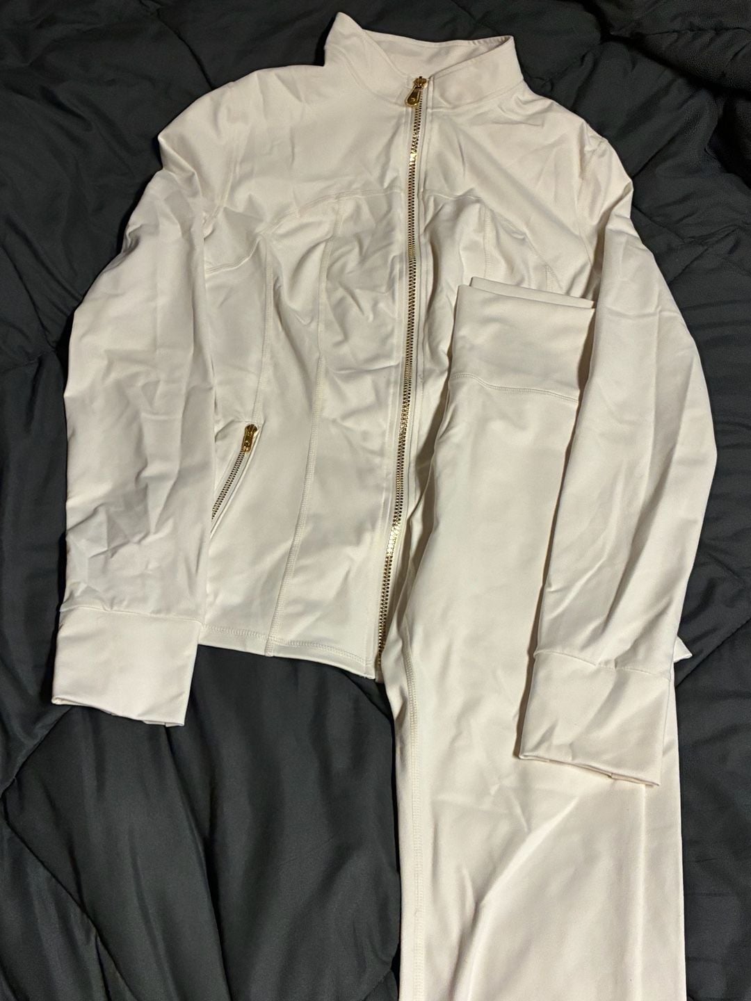 Uncia Active Track Jacket and Legging off White 1