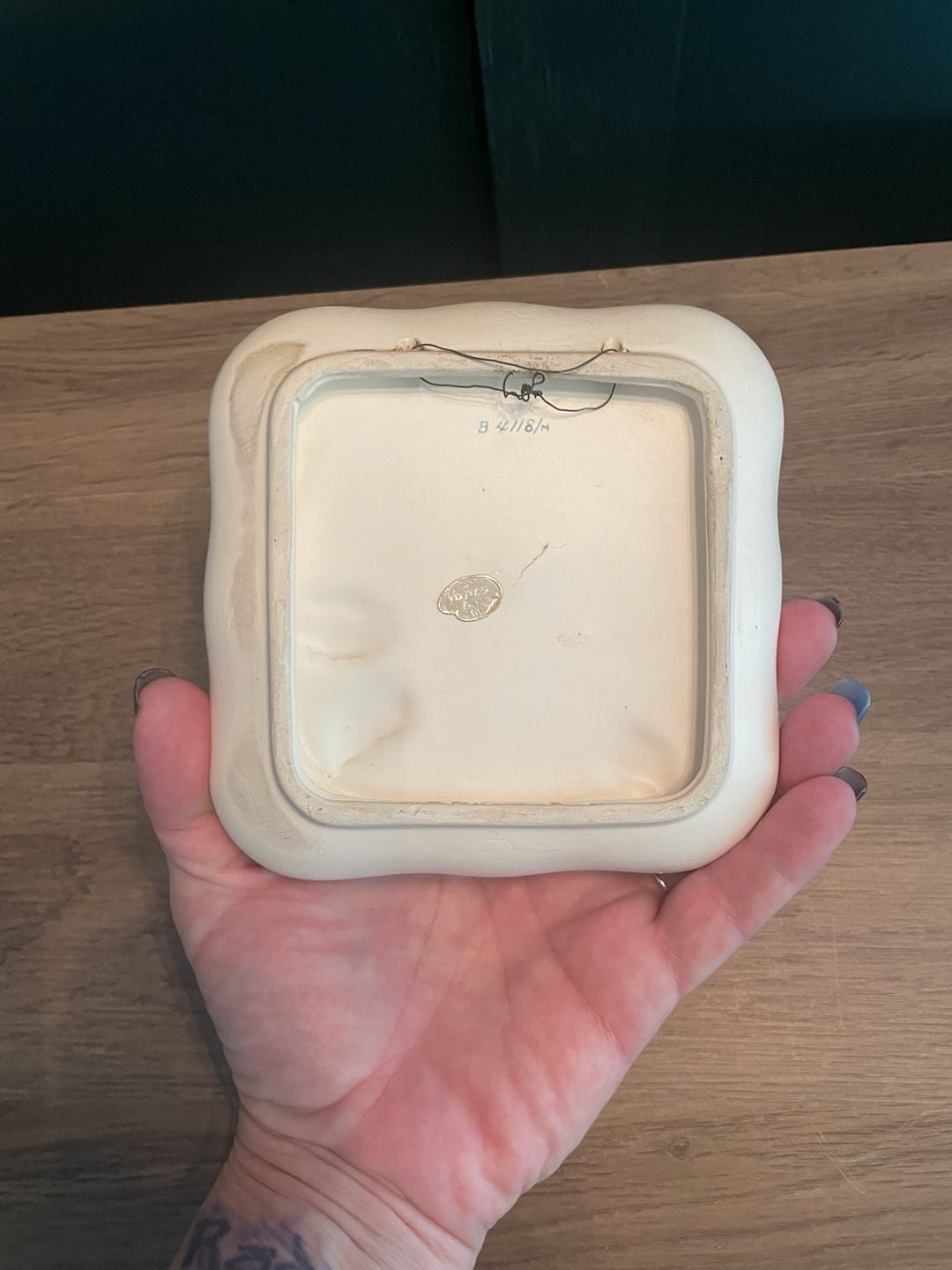 Vintage Napco Ceramic Orange 6.5 Inch Wall Plate 2