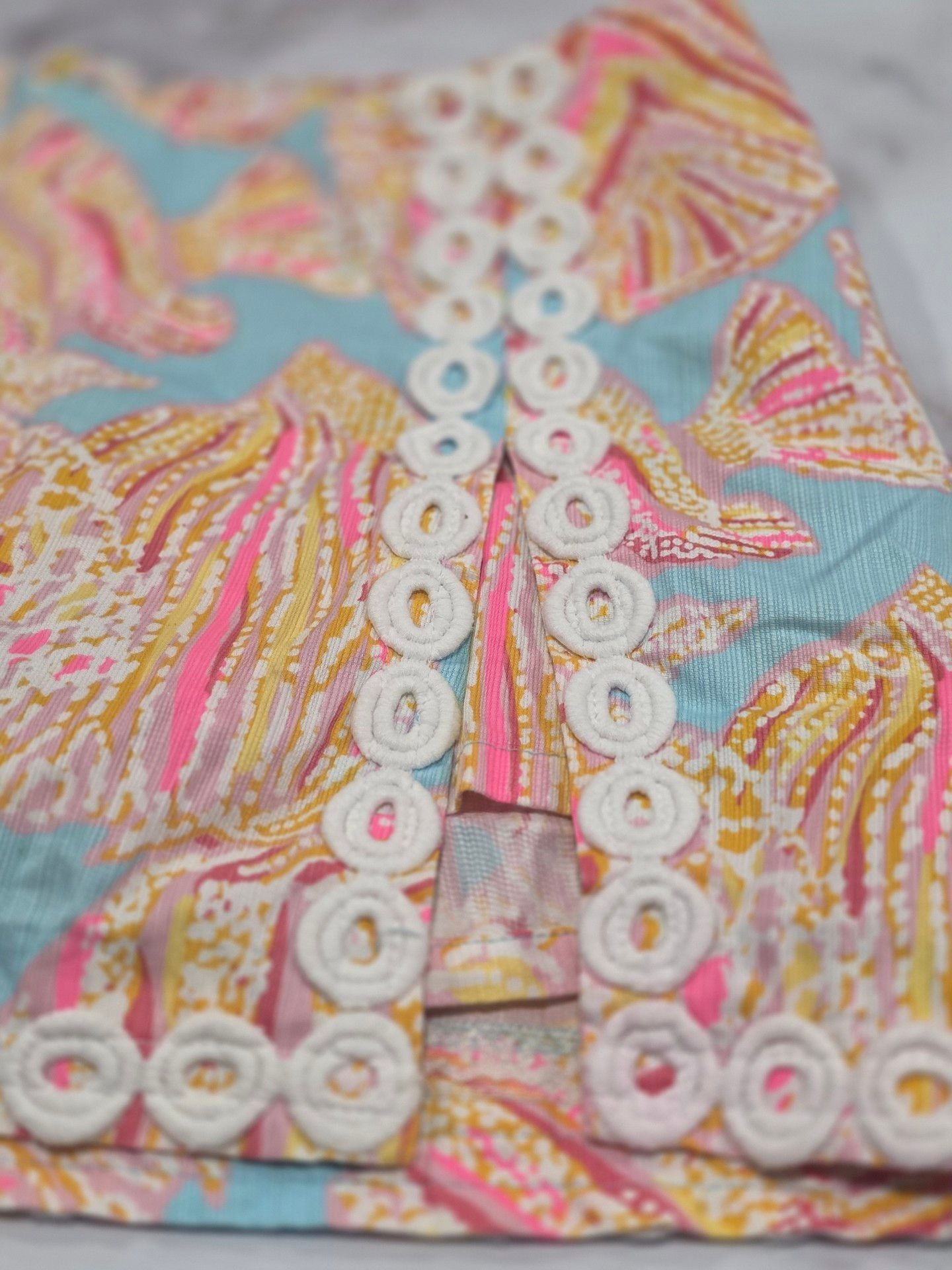 Lilly Pulitzer Skort Size 00 Multi Printed Fish Tini Bikini Print 5