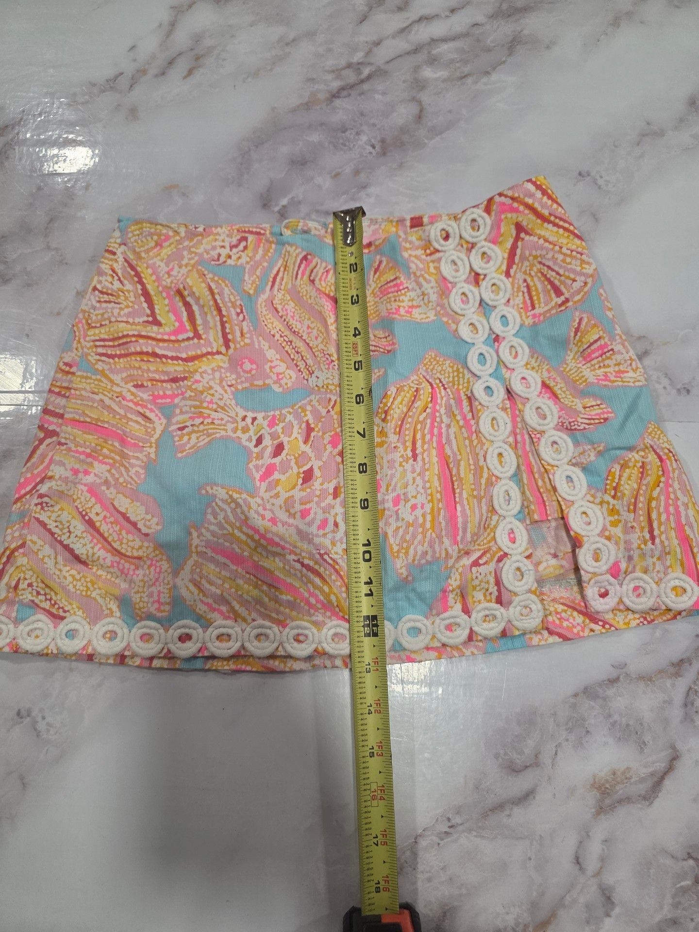 Lilly Pulitzer Skort Size 00 Multi Printed Fish Tini Bikini Print 6