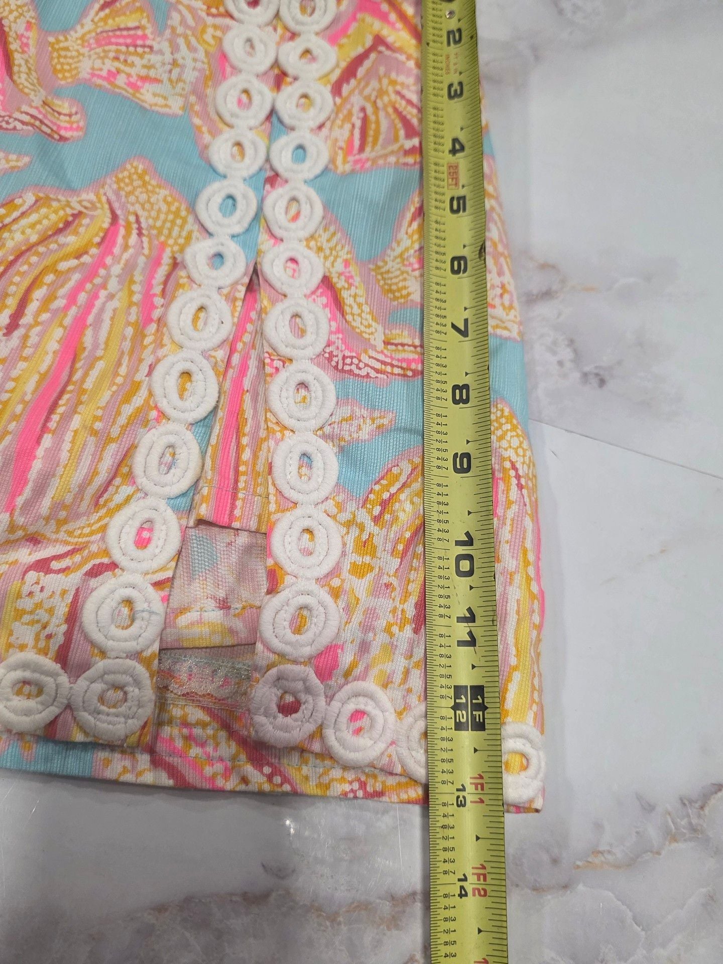 Lilly Pulitzer Skort Size 00 Multi Printed Fish Tini Bikini Print 8