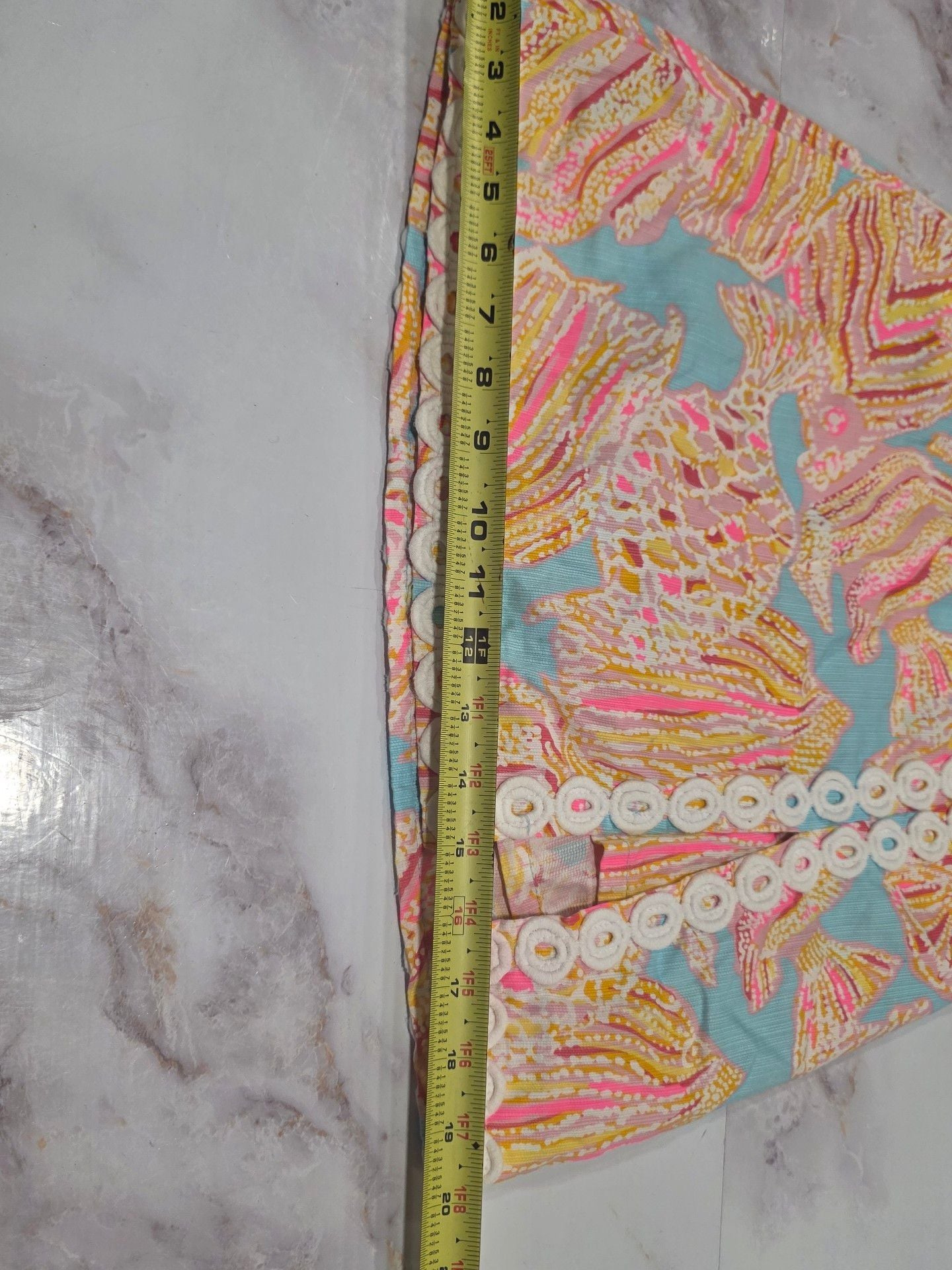 Lilly Pulitzer Skort Size 00 Multi Printed Fish Tini Bikini Print 9