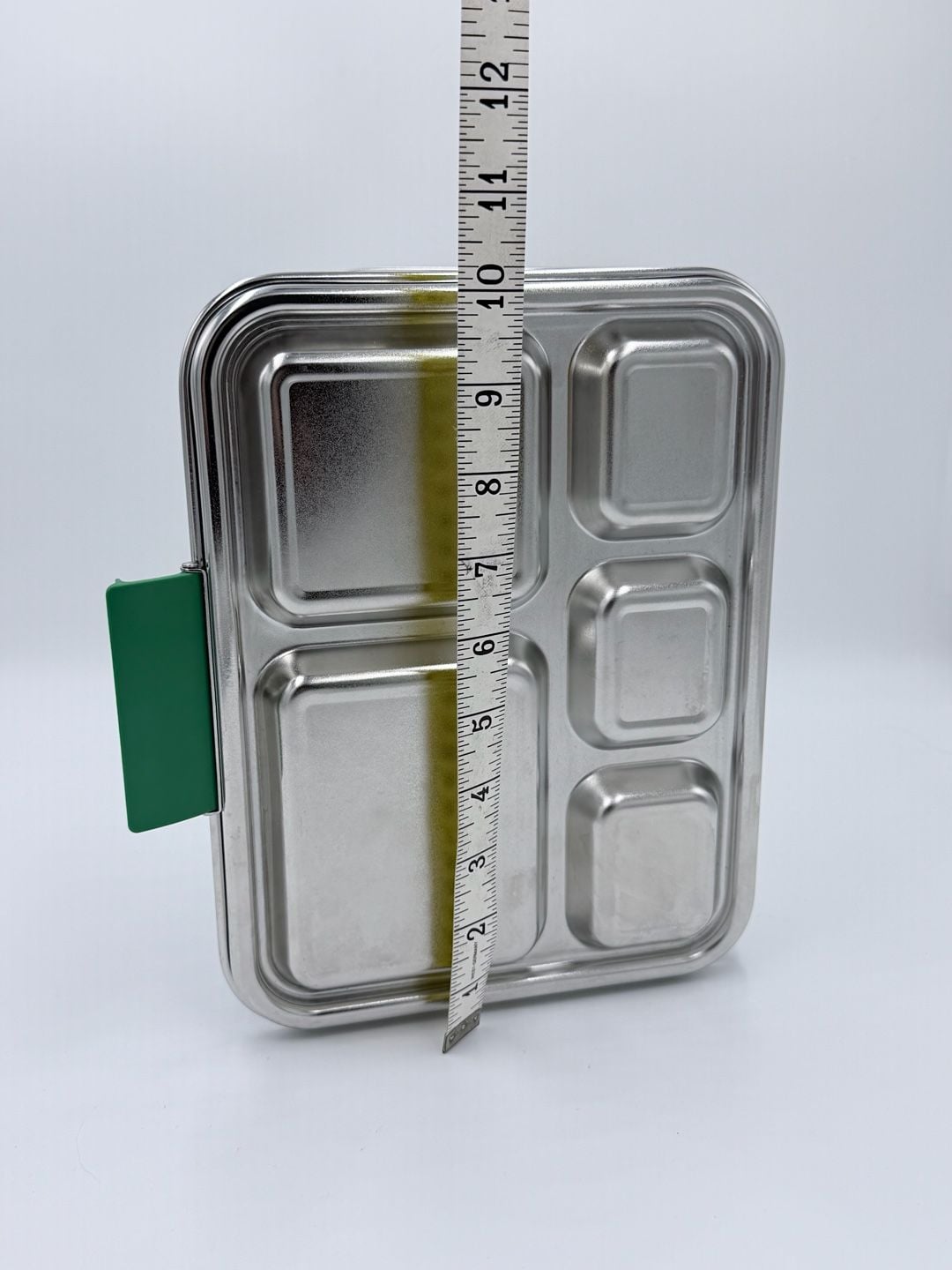 AOHEA Stainless Steel 5-Compartment Bento Lunch Box Green 6