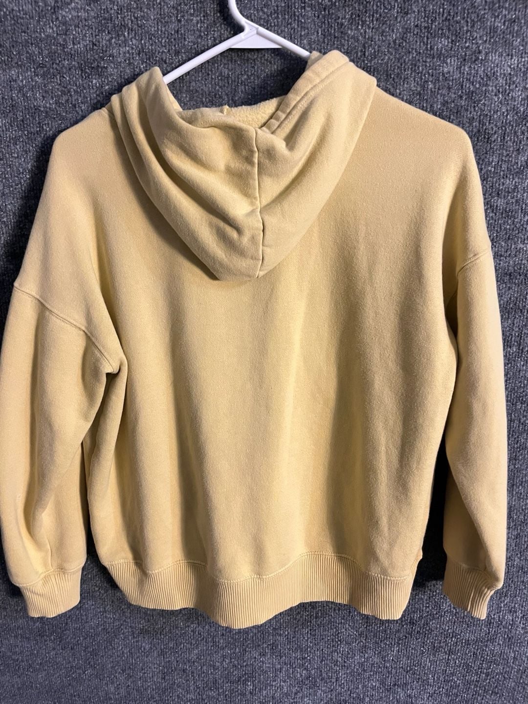 Jerzees Pullover Hoodie Size Medium cream color Cotton Blend 003-171 3