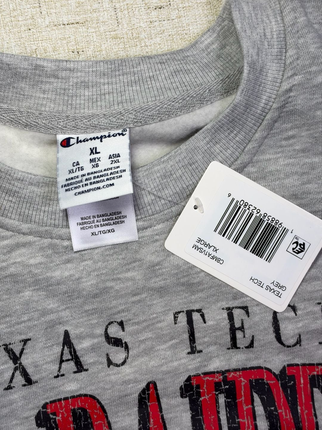 New Champion Texas Tech Sweatshirt 14
