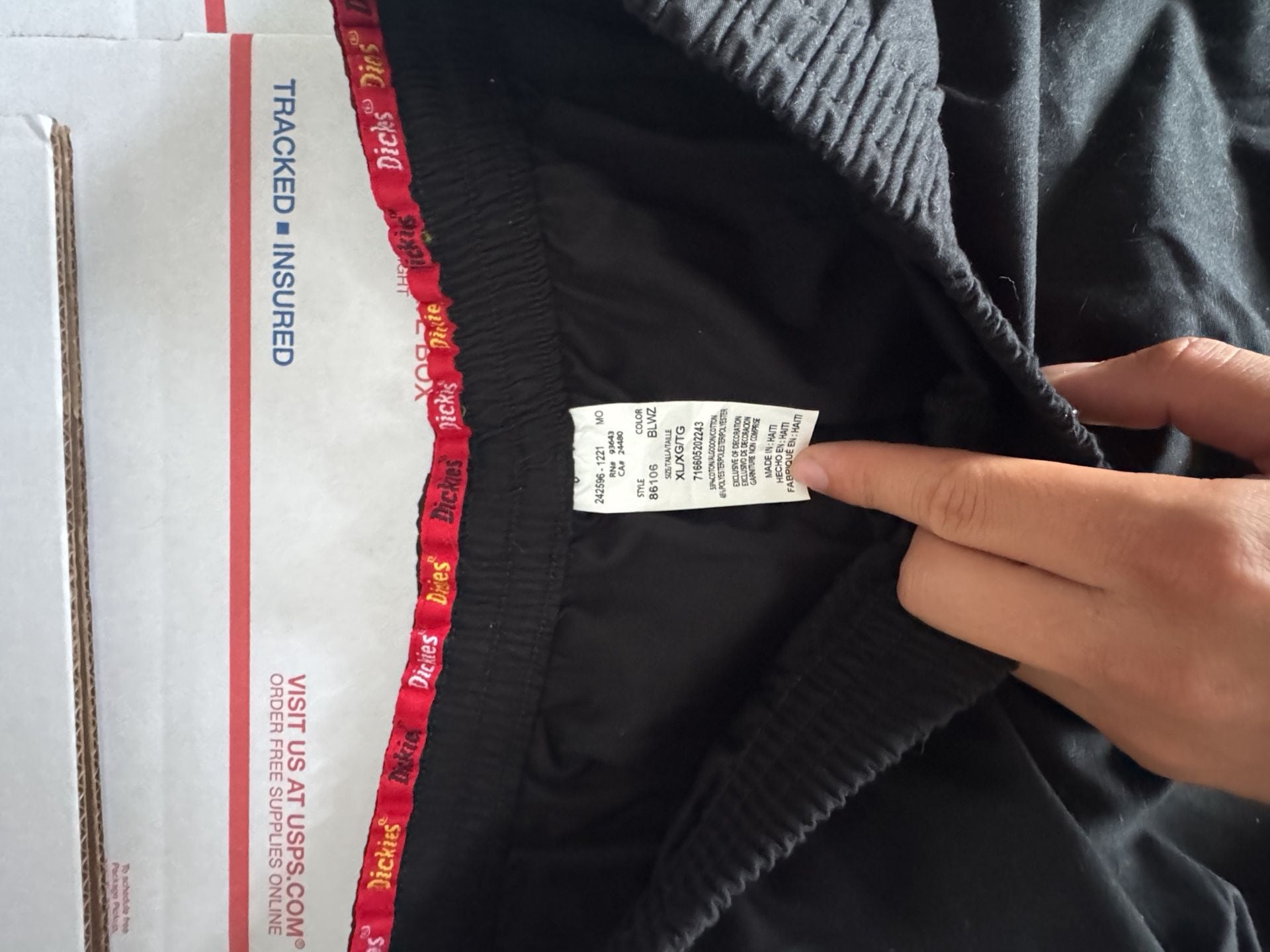 Dickies 86106 Scrub Pants XL/XG/TG Black Cargo 3