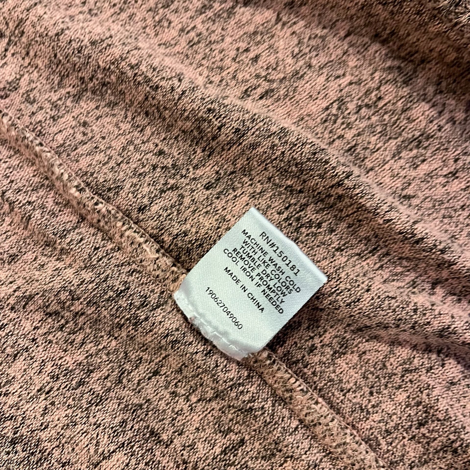 Grayson Threads Hooded Cardigan Pink Purple Heathered Open Front Sweater Large 9