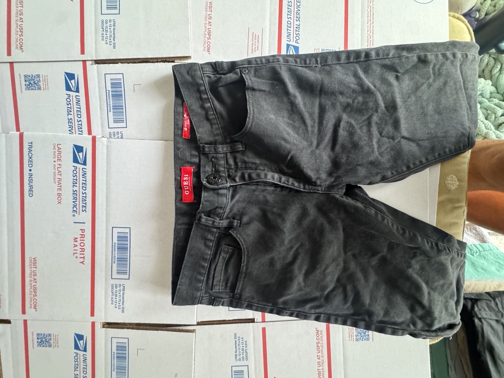Guess Modern Skinny Avalon Fit Jeans Black Size 27x28 3