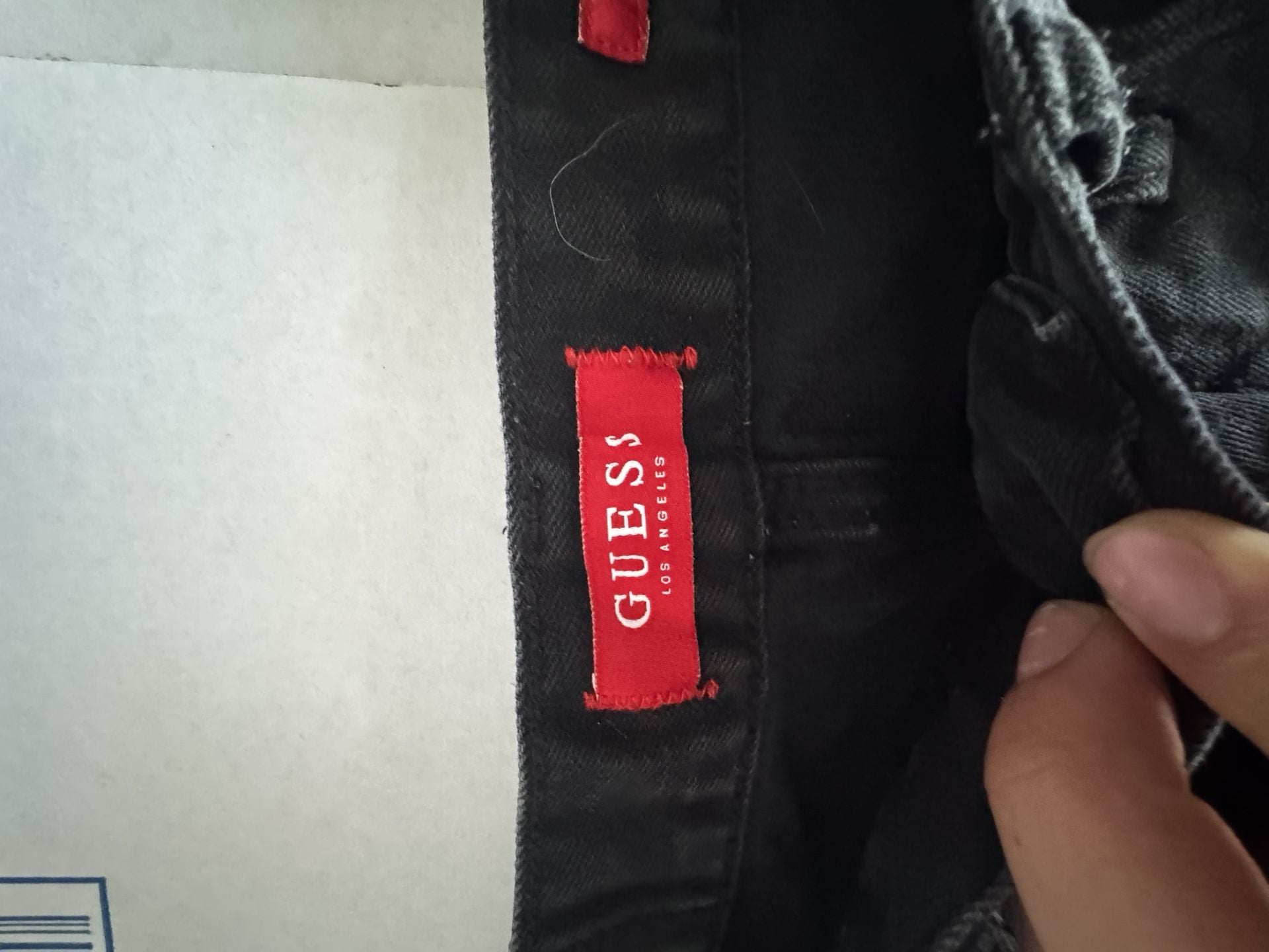 Guess Modern Skinny Avalon Fit Jeans Black Size 27x28 4
