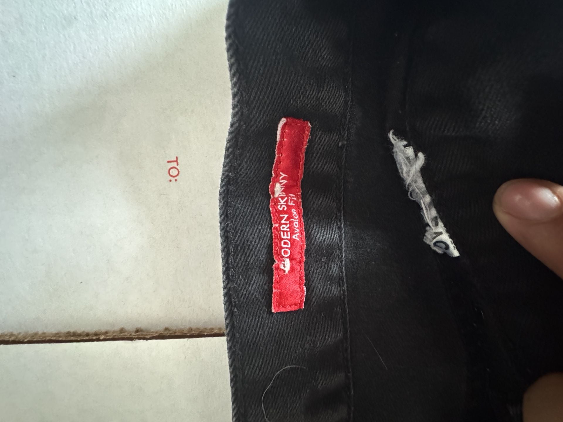 Guess Modern Skinny Avalon Fit Jeans Black Size 27x28 5