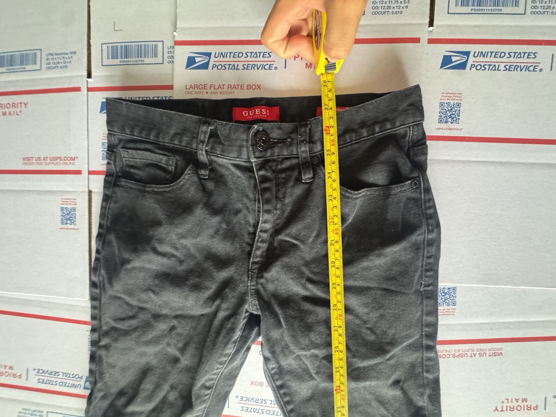 Guess Modern Skinny Avalon Fit Jeans Black Size 27x28 7