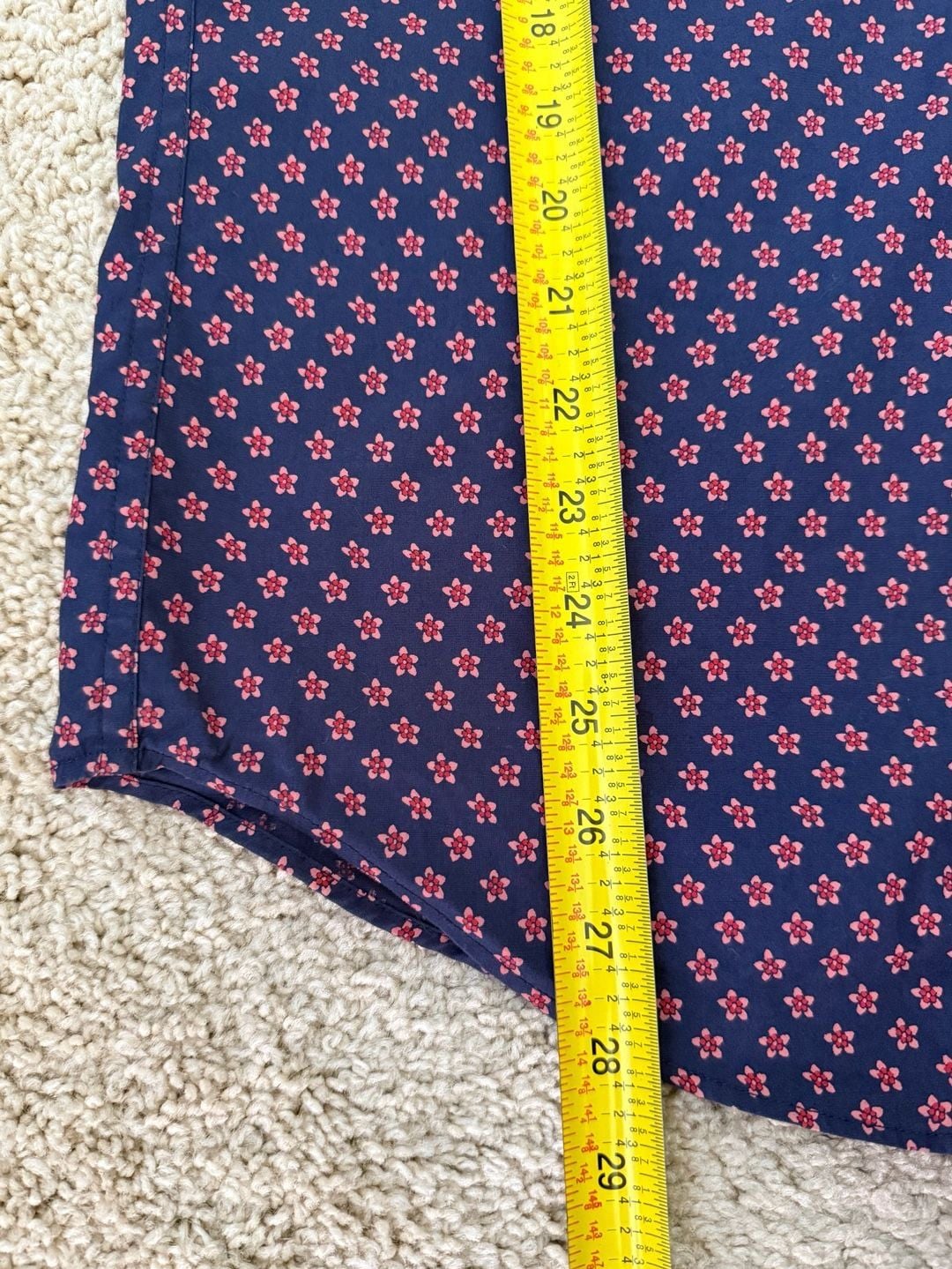 J.Crew Secret Wash Shirt Size M Floral Print Organic Cotton 9