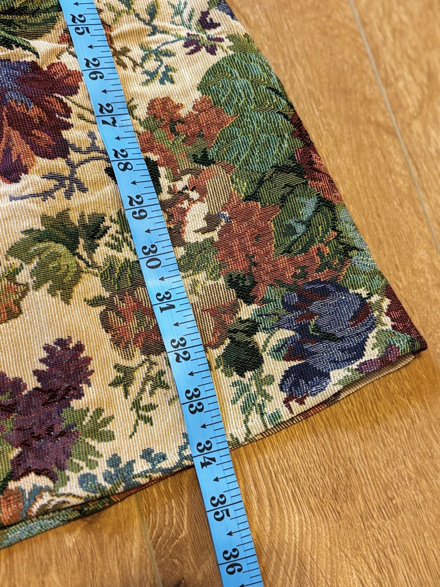 NWT COMMENSE Vintage Floral Tapestry Square Neck Mini Dress in size Large. 9