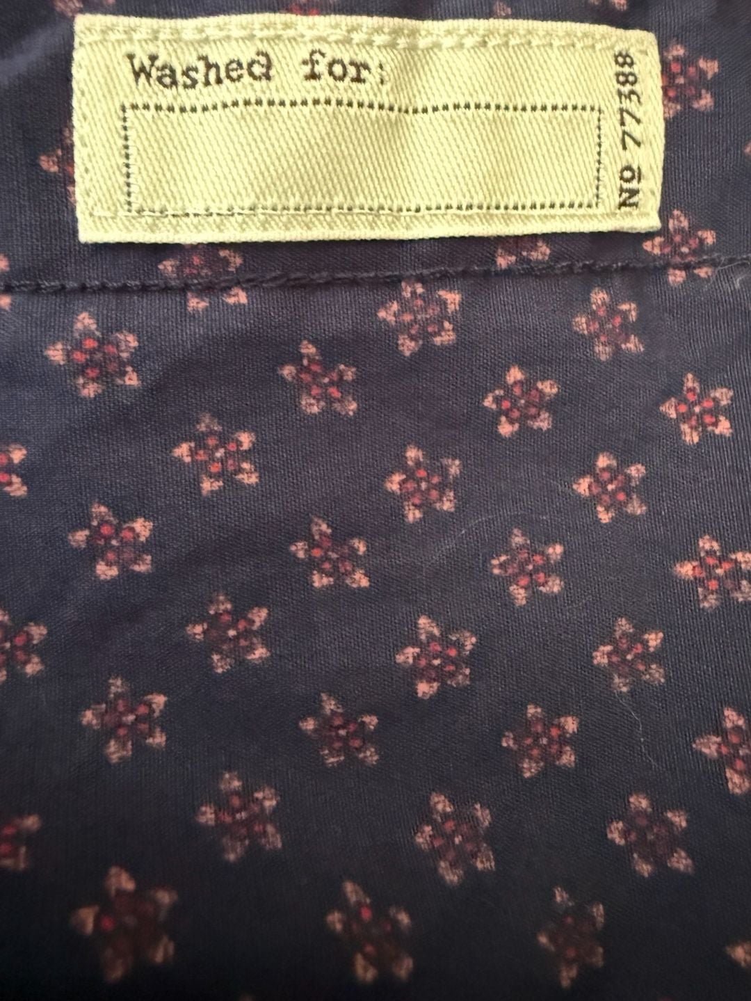 J.Crew Secret Wash Shirt Size M Floral Print Organic Cotton 12