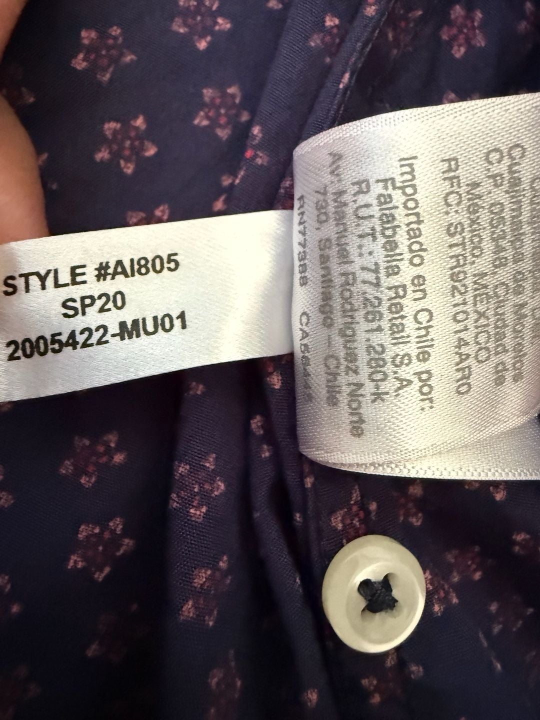 J.Crew Secret Wash Shirt Size M Floral Print Organic Cotton 11
