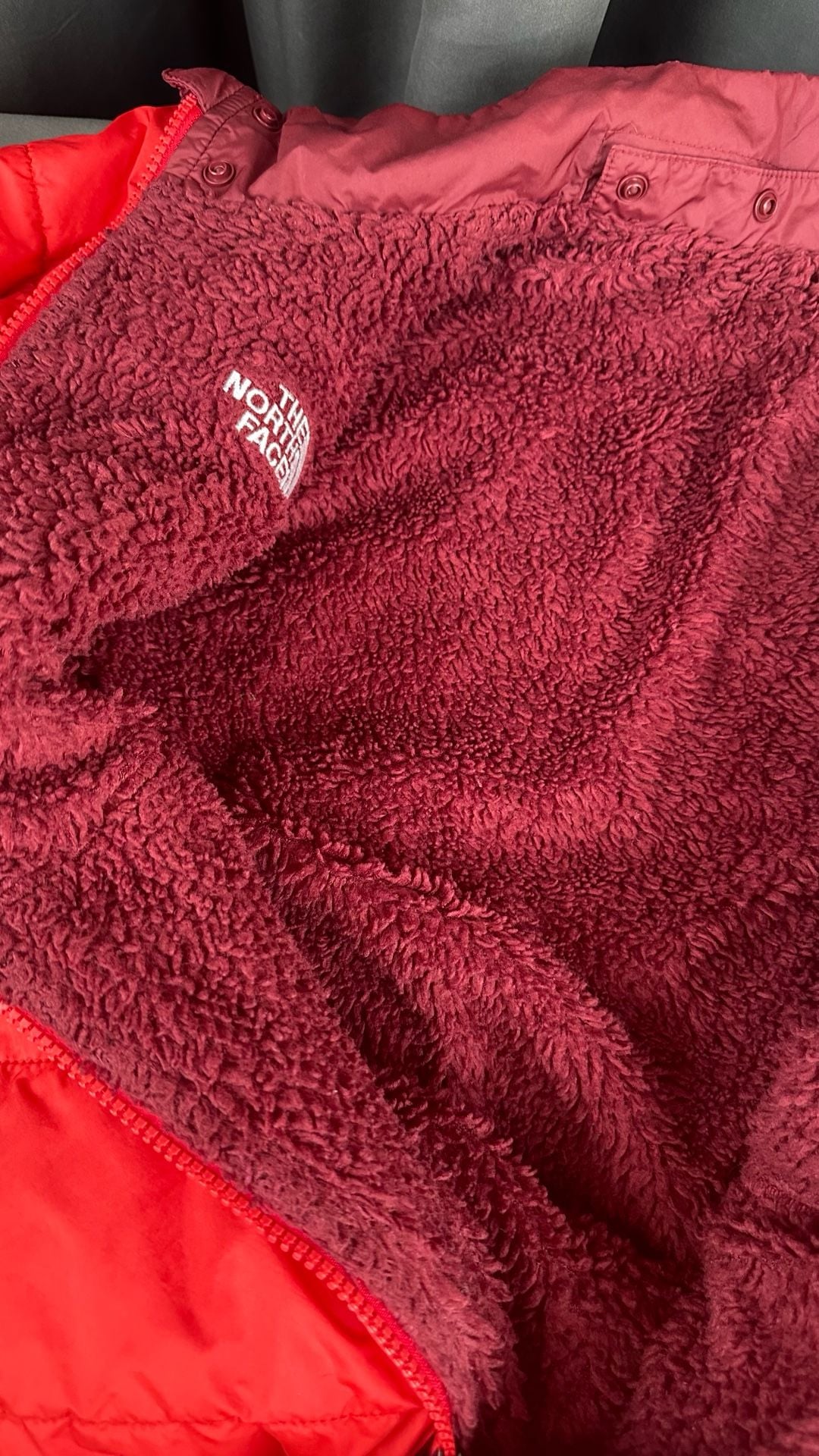 The North Face Mount Chimbo Reversible Jacket Red 4
