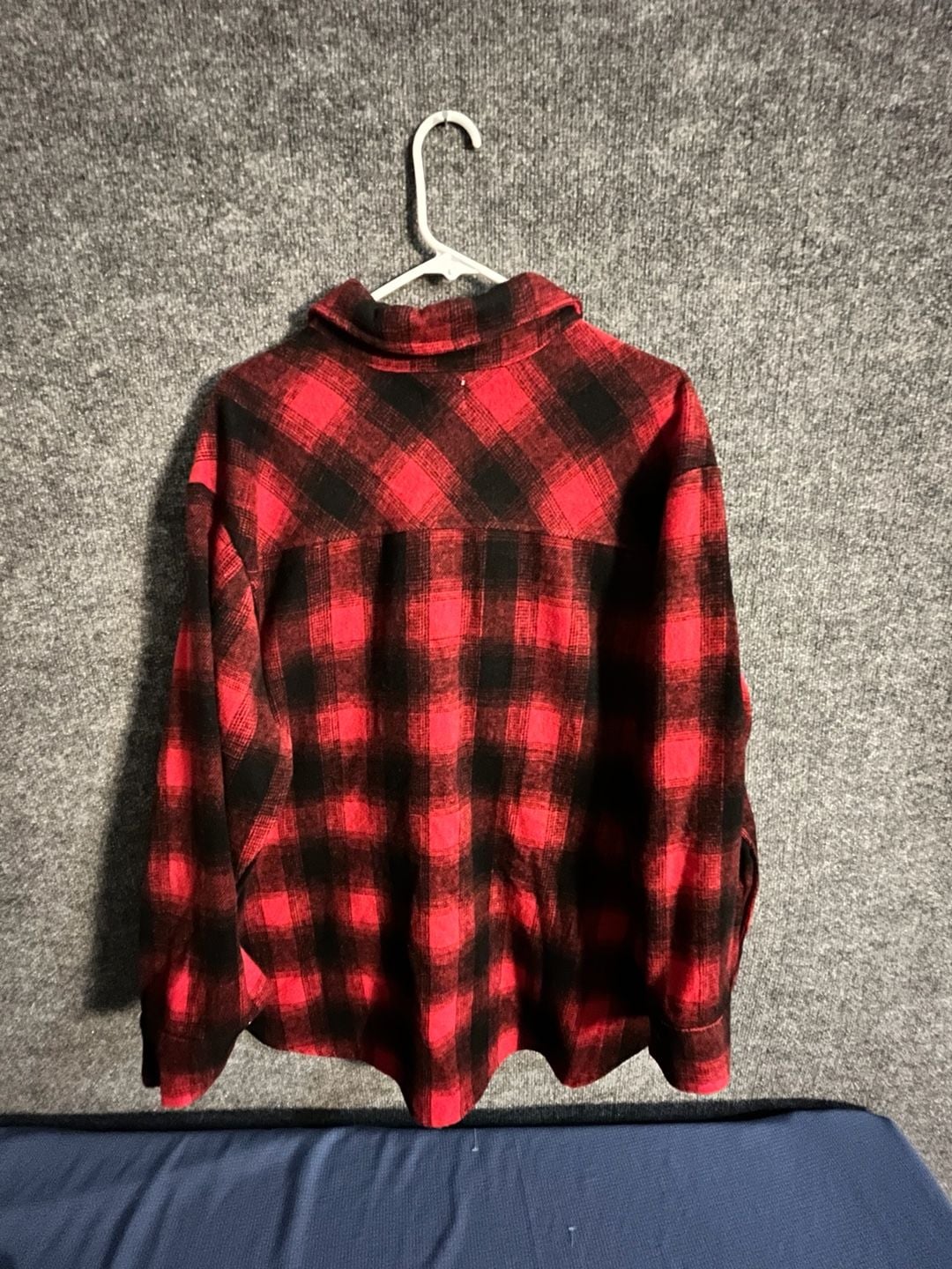 Time and Tru Flannel Shacket Size XXXL (22) Red Black Plaid Buffalo 003-172 5