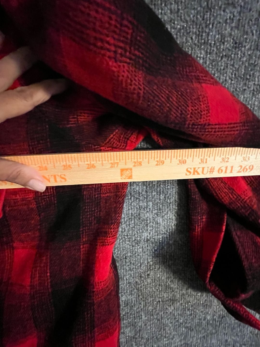 Time and Tru Flannel Shacket Size XXXL (22) Red Black Plaid Buffalo 003-172 7