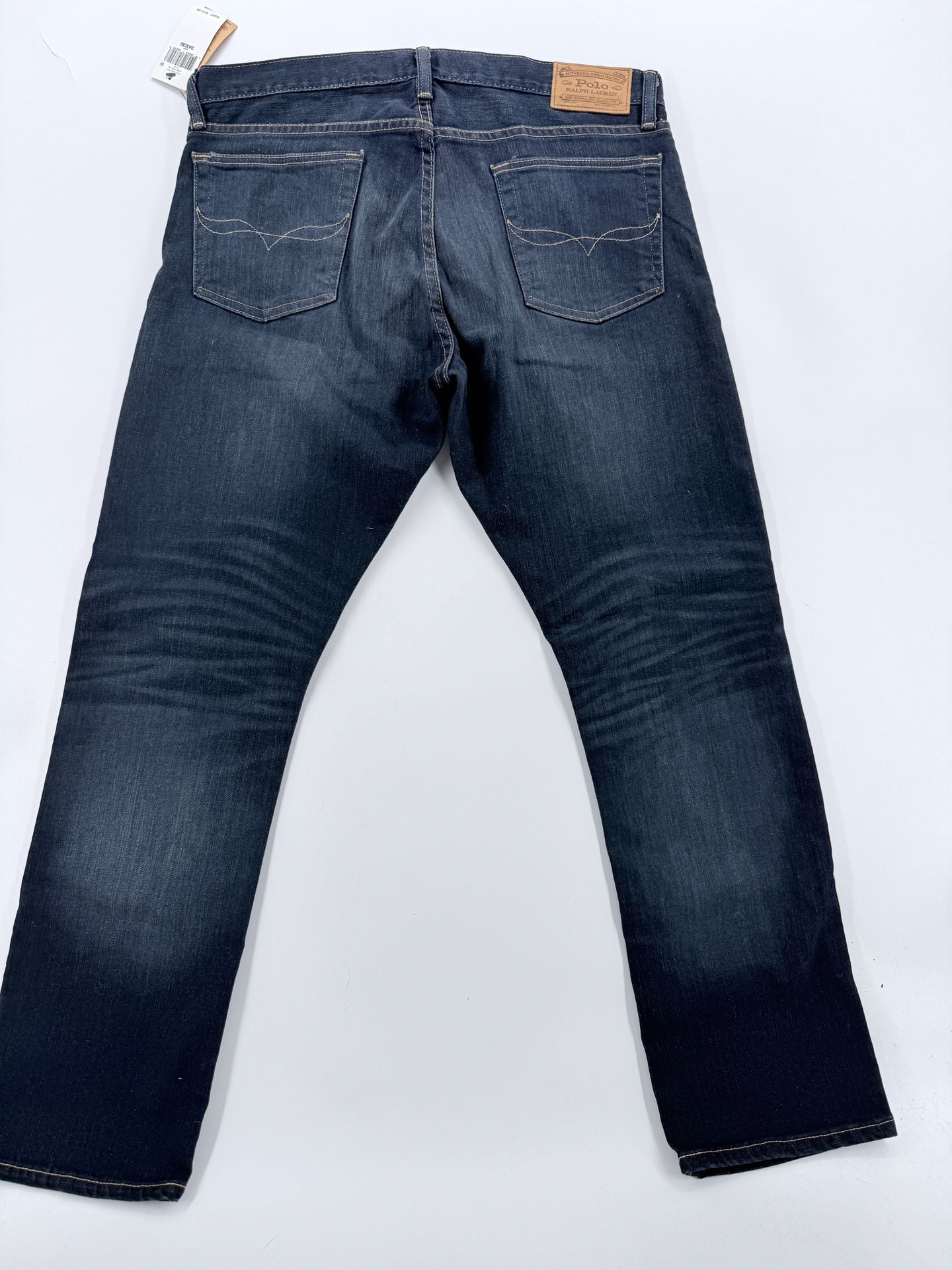 NWT Polo Ralph Lauren Stretch Slim Straight Jeans Size 34X30 Blue 4