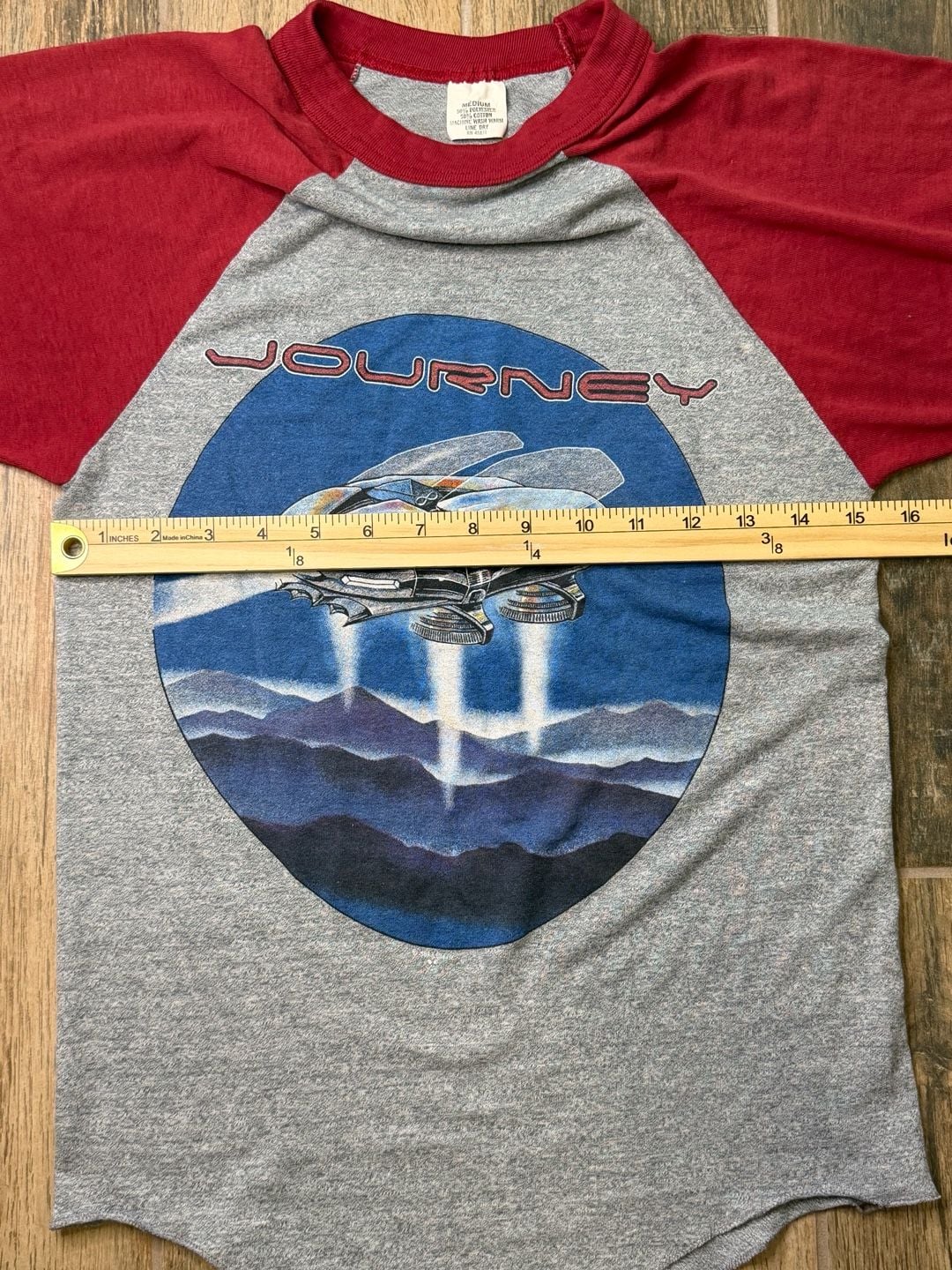 Vintage 1982 Journey Escape Tour Shirt E5C4P3 Authentic size M Single Stitch! 7
