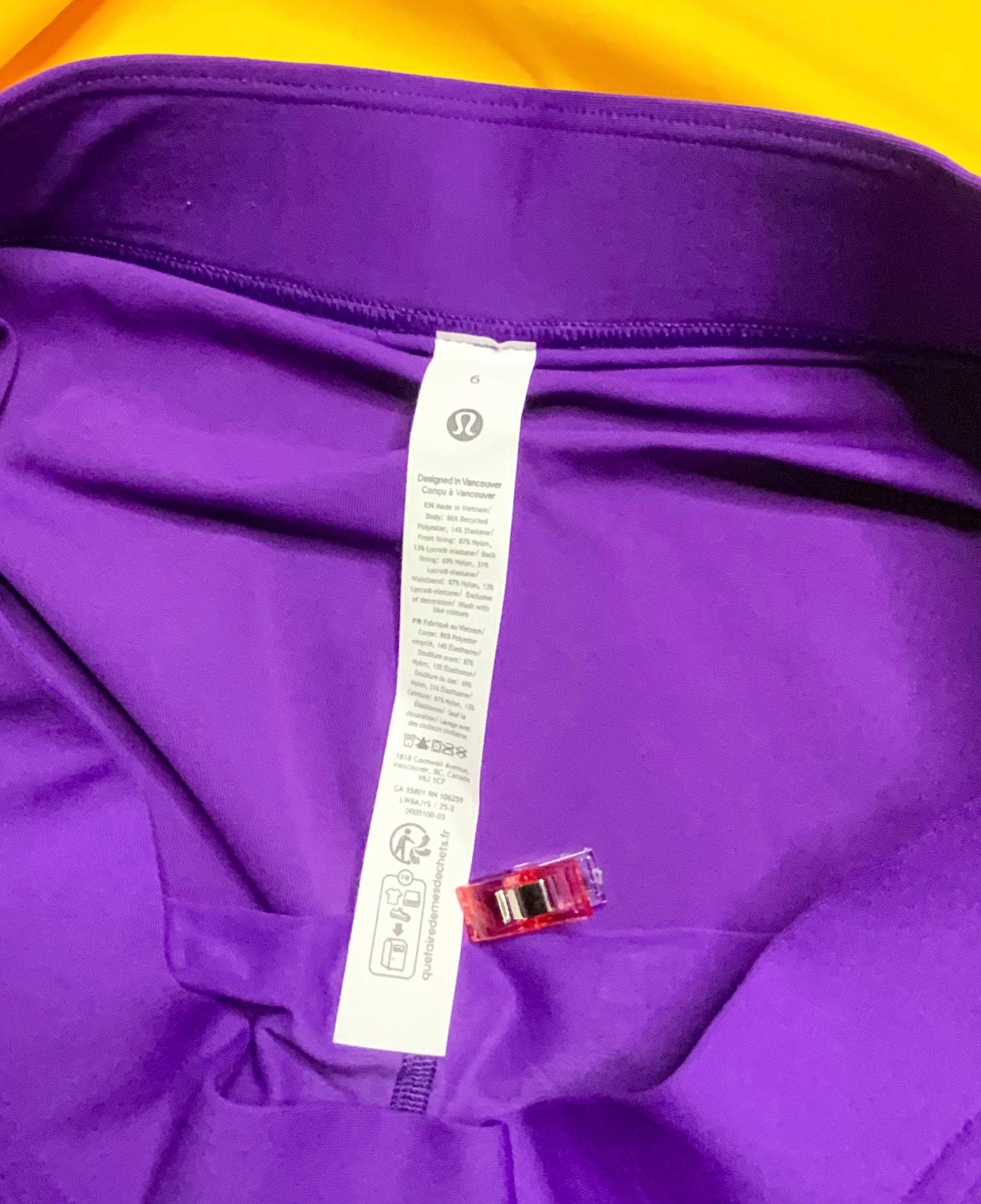 NWT Lululemon Varsity HR Pleated Tennis Skirt Women Size 6 Purple 5